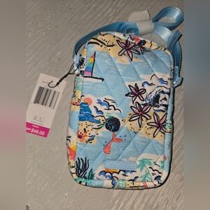 Vera Bradley Tropical Print Quilted Beach Crossbody New Easy RFID